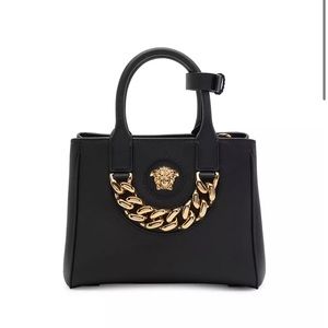 Small La Medusa Leather Tote